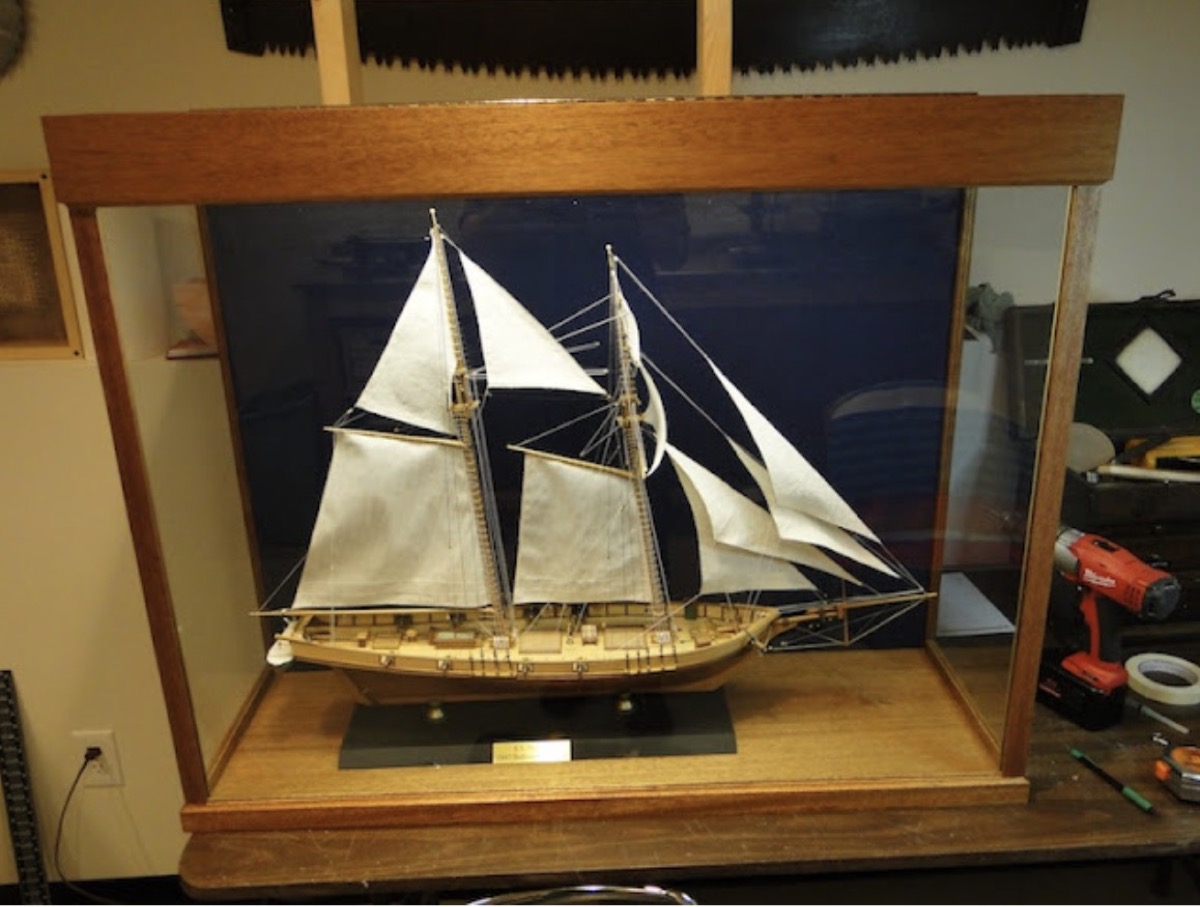 Harvey wooden ship model