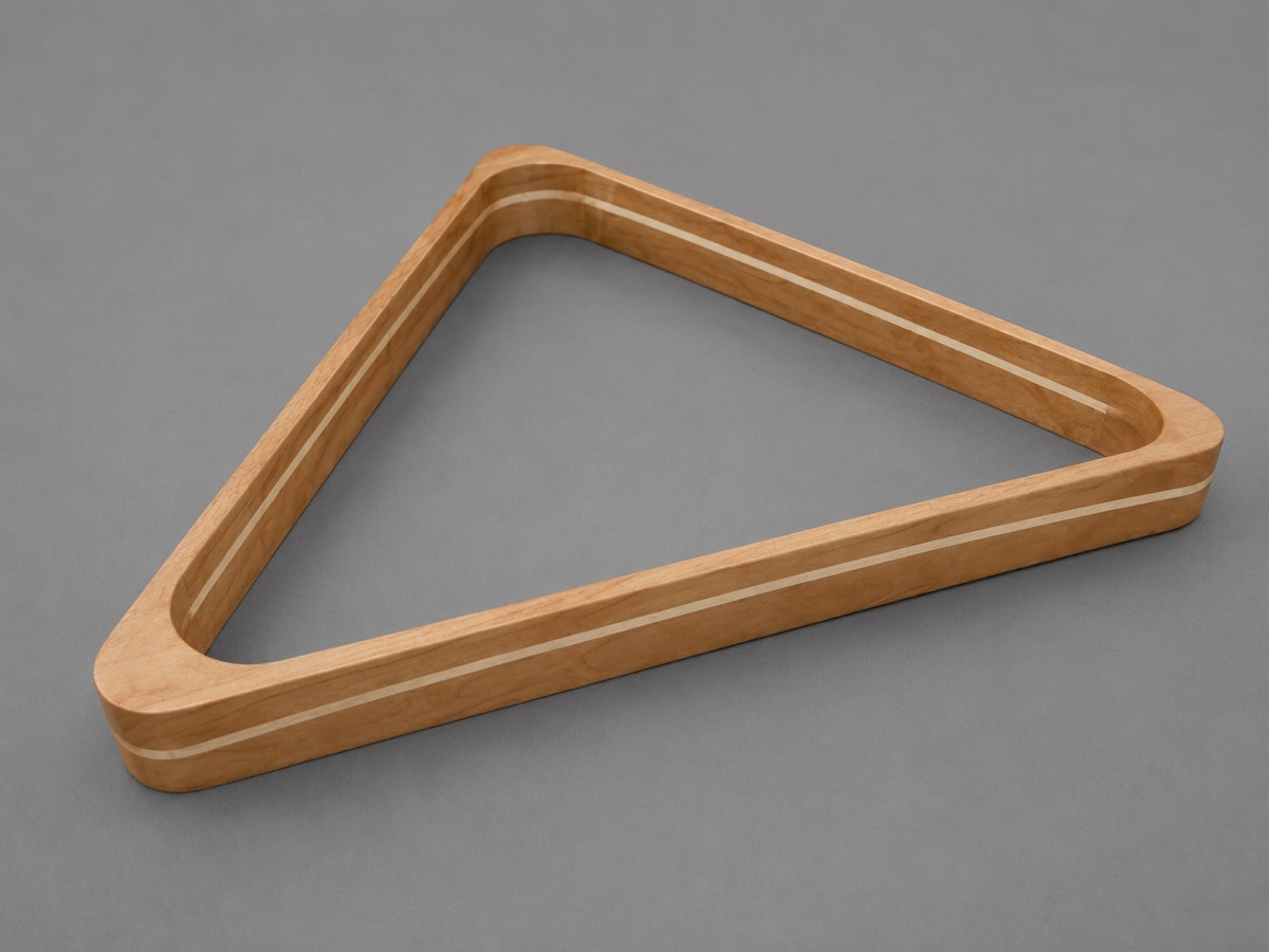 Cherry and maple pool triangle
